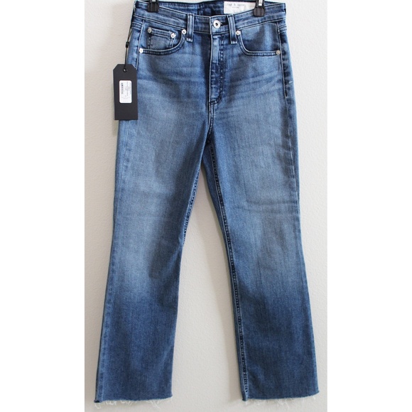 NWT rag & bone Nina Cropped Flare-Leg Jeans in Freya - Picture 2 of 7
